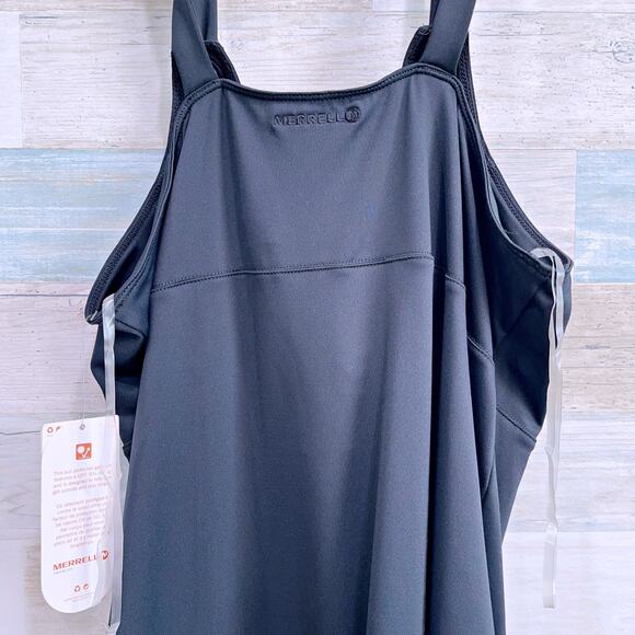 Merrell Lily Dress Black Activewear Opti-Wick UPF 50+ Bra Stretch Womens Large - Picture 4 of 6